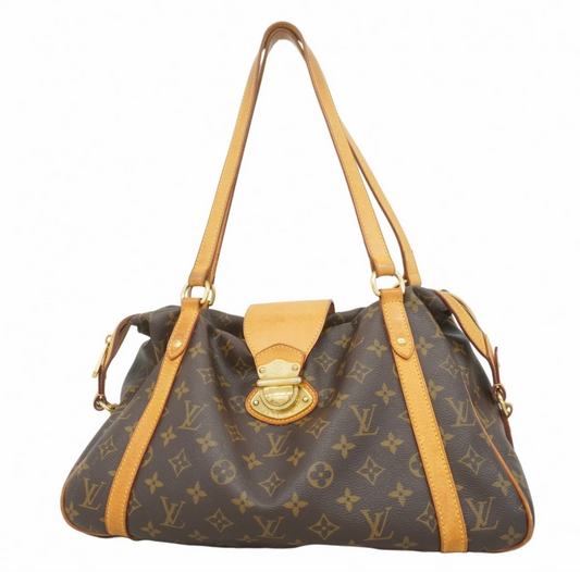 Authentic LOUIS VUITTON Shoulder Bag Monogram Stresa PM M51186 Brown