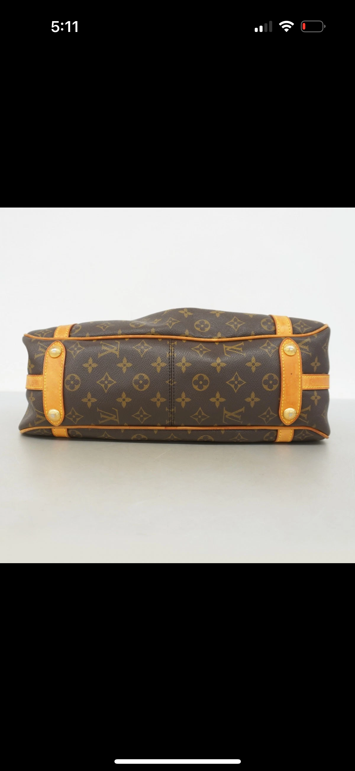 Authentic LOUIS VUITTON Shoulder Bag Monogram Stresa PM M51186 Brown