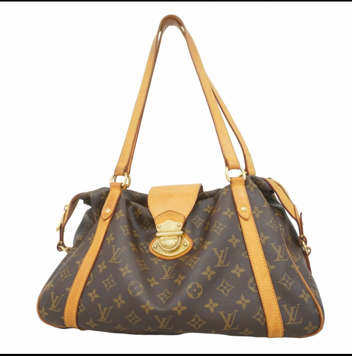 Authentic LOUIS VUITTON Shoulder Bag Monogram Stresa PM M51186 Brown