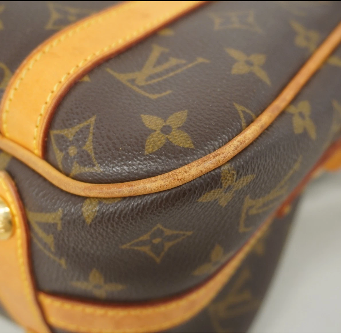 Authentic LOUIS VUITTON Shoulder Bag Monogram Stresa PM M51186 Brown