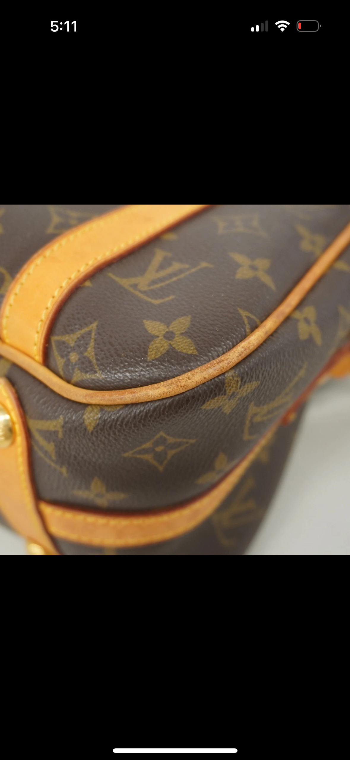 Authentic LOUIS VUITTON Shoulder Bag Monogram Stresa PM M51186 Brown