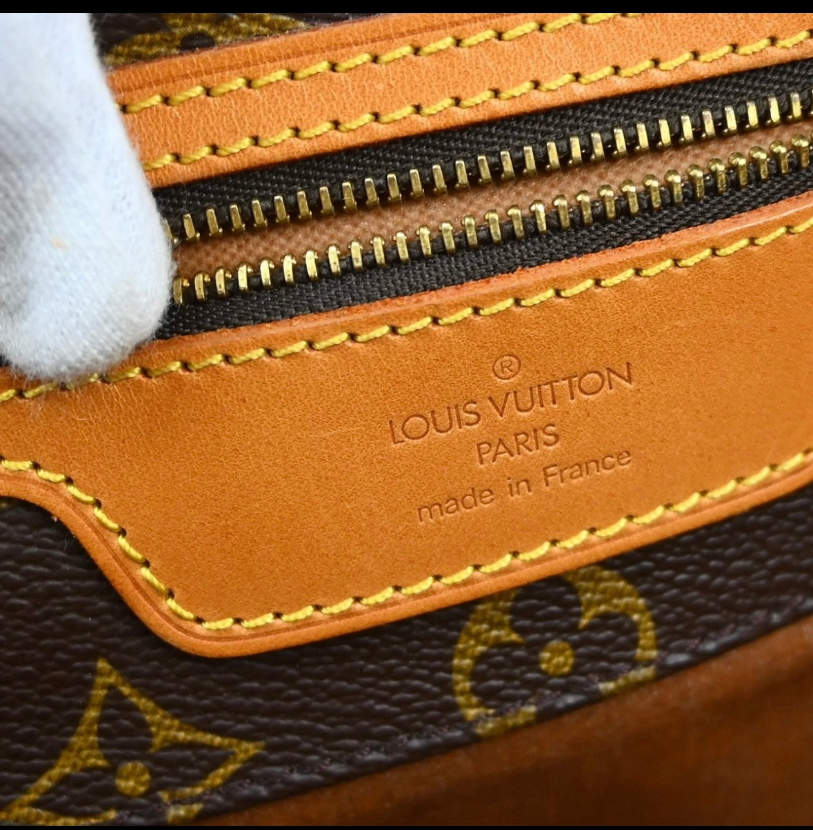 Authentic Louis Vuitton Sac Shopping Tote Bag Monogram Canvas M51108 Brown
