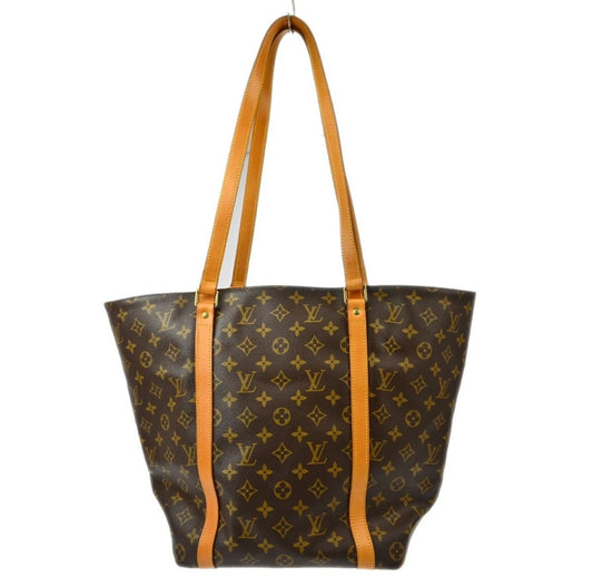 Authentic Louis Vuitton Sac Shopping Tote Bag Monogram Canvas M51108 Brown