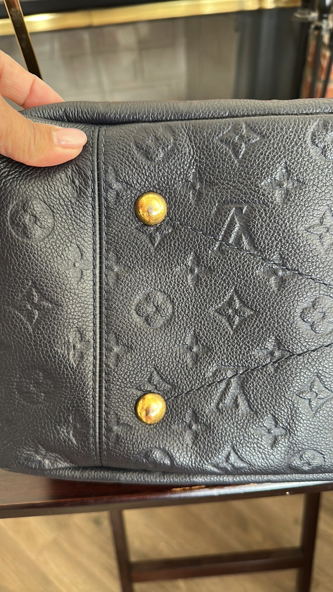 Preloved Authentic Louis Vuitton Navy Blue Artsy