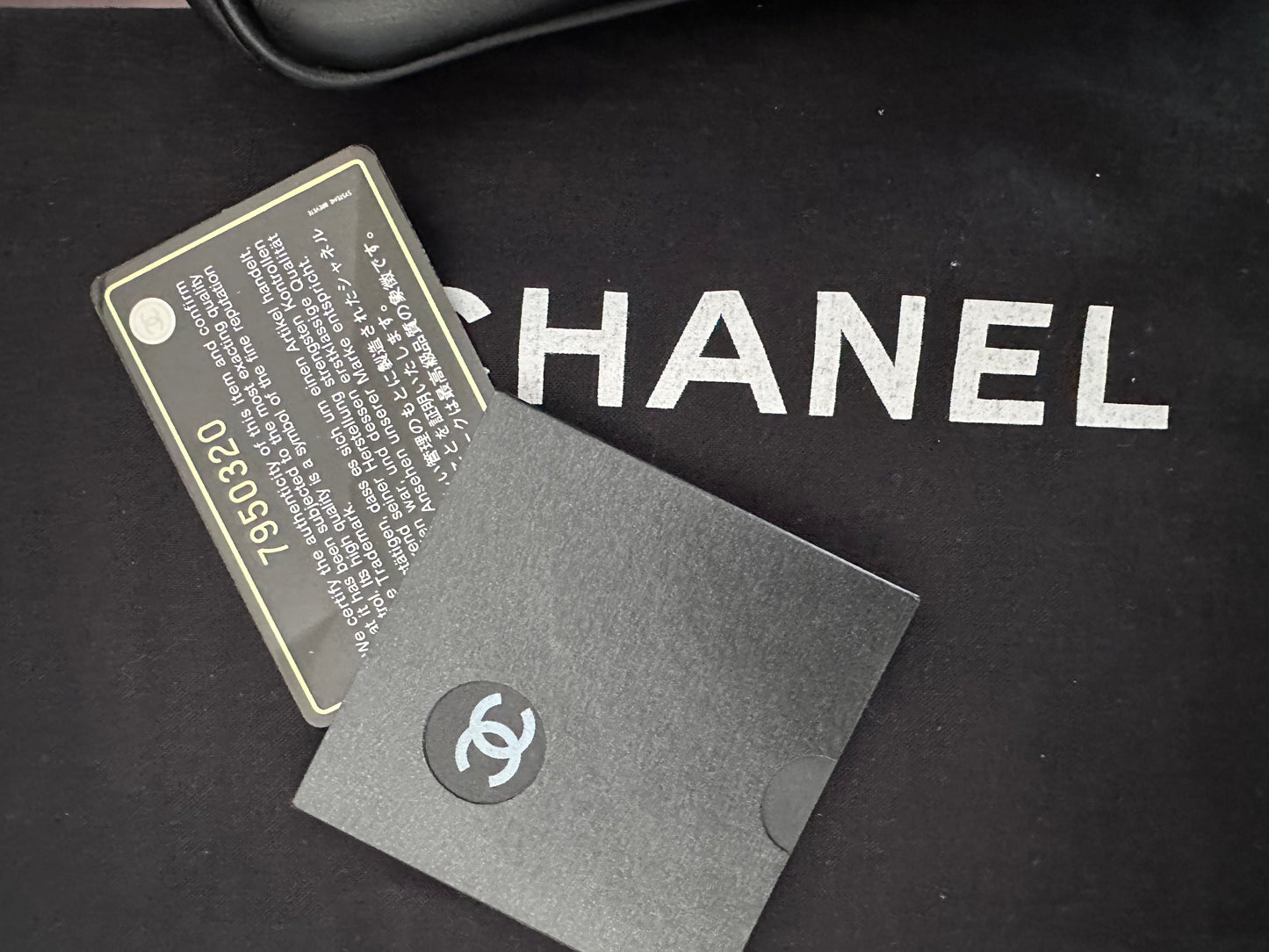 Rare Find – Chanel Camellia Black Lambskin Tote Bag with Logo Detail