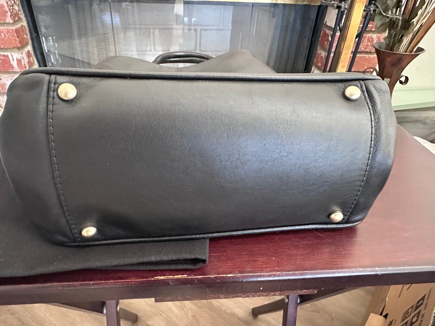 Rare Find – Chanel Camellia Black Lambskin Tote Bag with Logo Detail